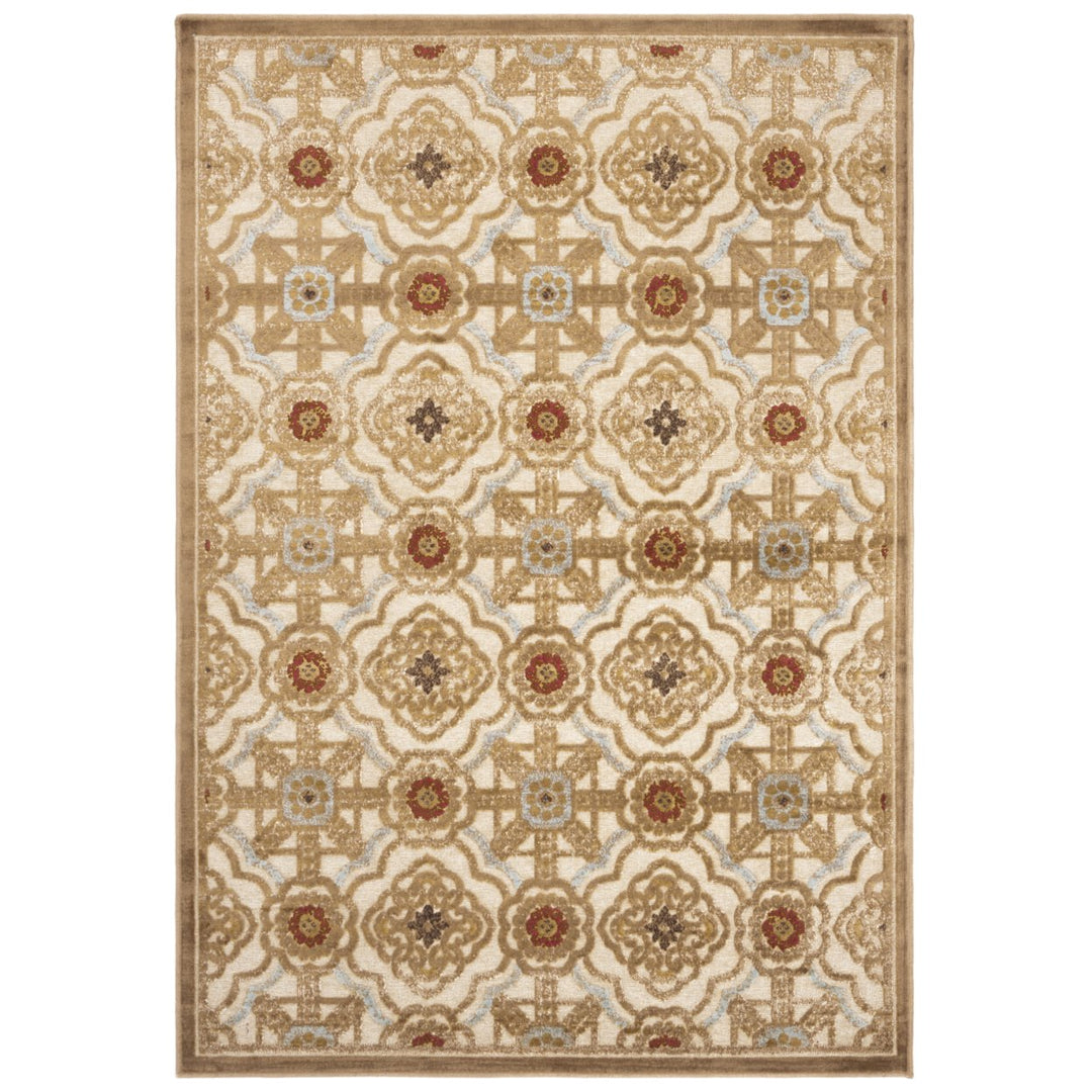 SAFAVIEH Martha Stewart MSR4459-1642 Taupe / Cream Rug Image 1