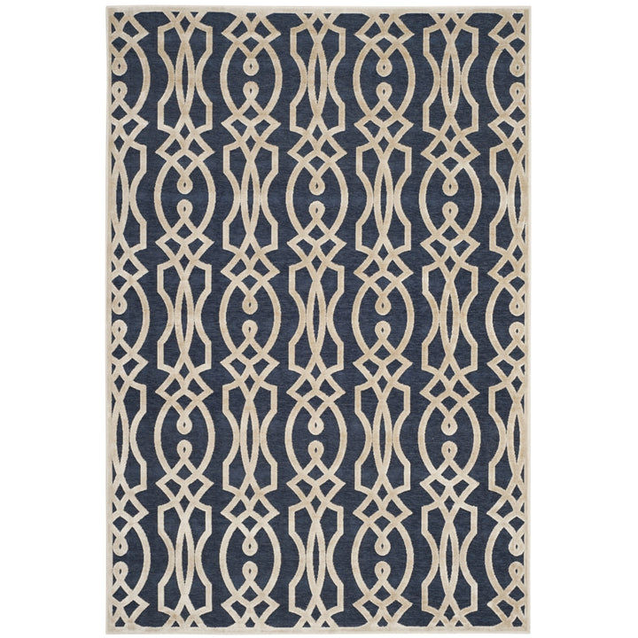 SAFAVIEH Martha Stewart MSR4485-3490 Azurite Blue Rug Image 4