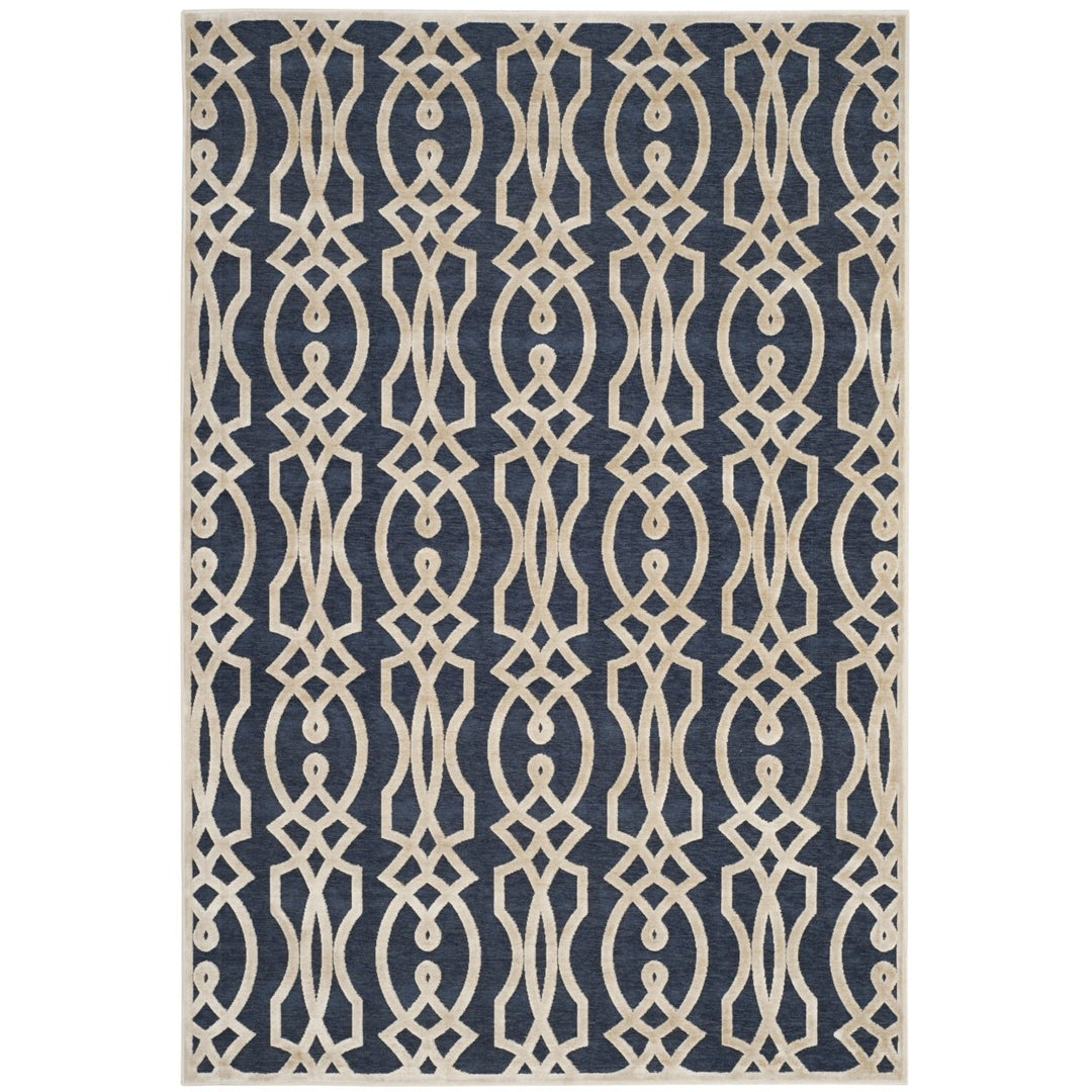 SAFAVIEH Martha Stewart MSR4485-3490 Azurite Blue Rug Image 1