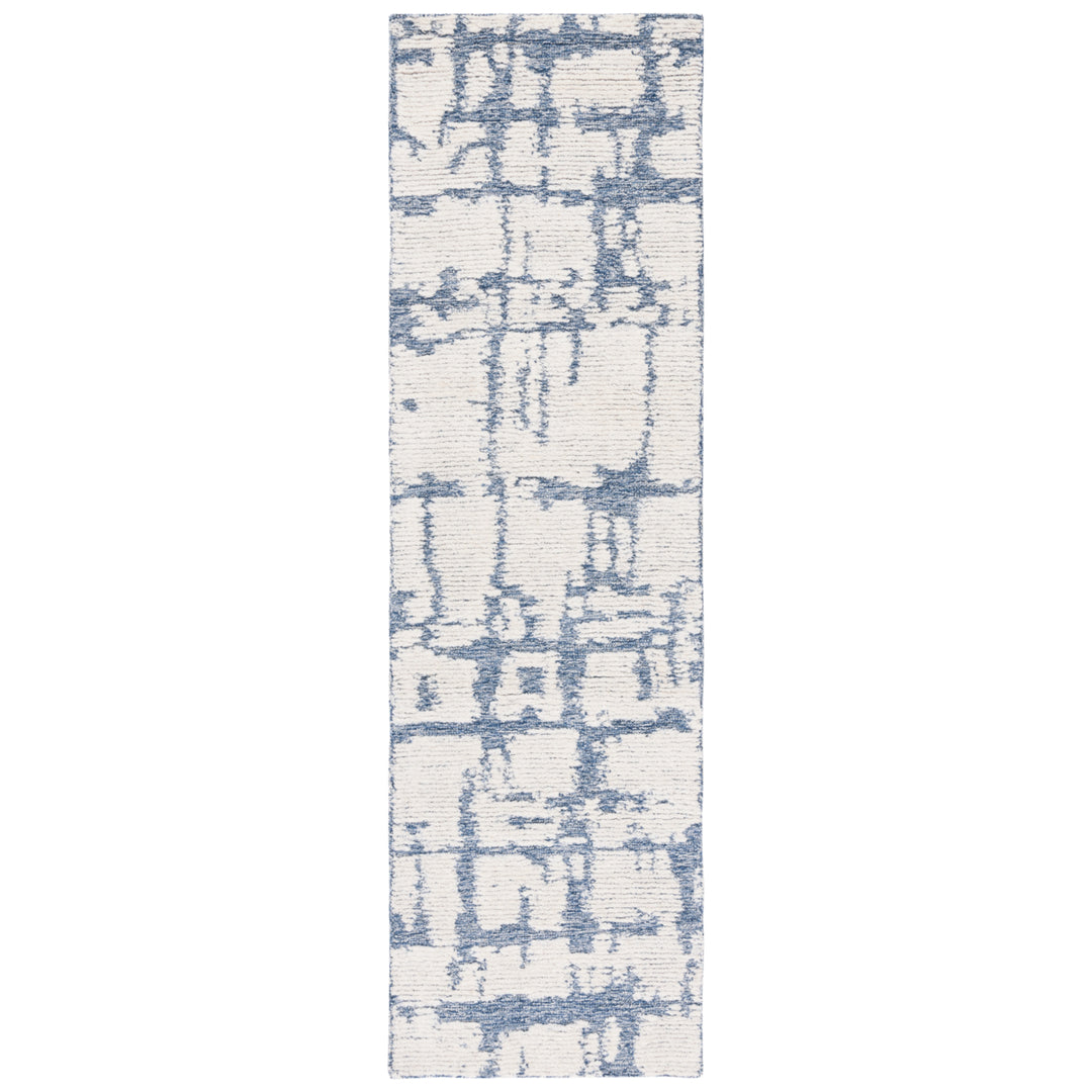 SAFAVIEH Martha Stewart MSR4533M Blue / Ivory Rug Image 3