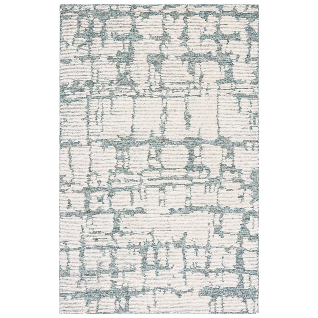 SAFAVIEH Martha Stewart MSR4533J Teal / Ivory Rug Image 1