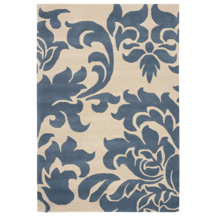 SAFAVIEH Martha Stewart MSR4546A Handmade Blue Suede Rug Image 5