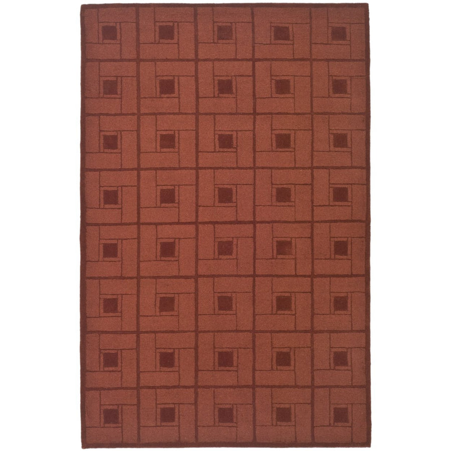 SAFAVIEH Martha Stewart MSR4615B Handmade Vermillion Rug Image 1