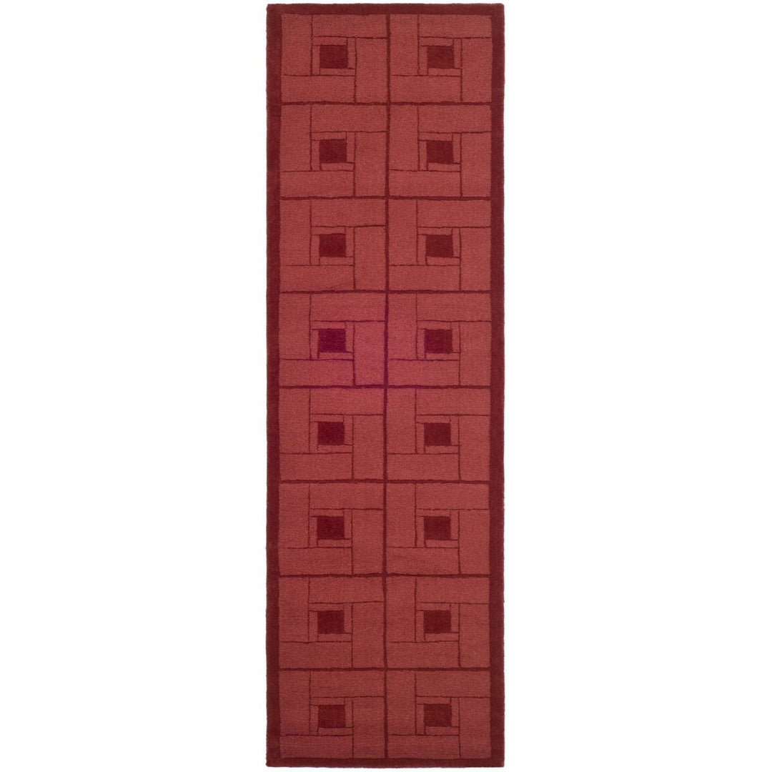 SAFAVIEH Martha Stewart MSR4615B Handmade Vermillion Rug Image 3