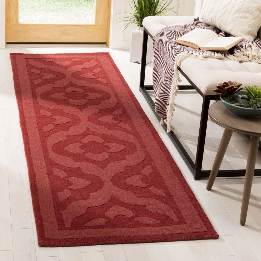 SAFAVIEH Martha Stewart MSR4622B Handmade Vermillion Rug Image 2