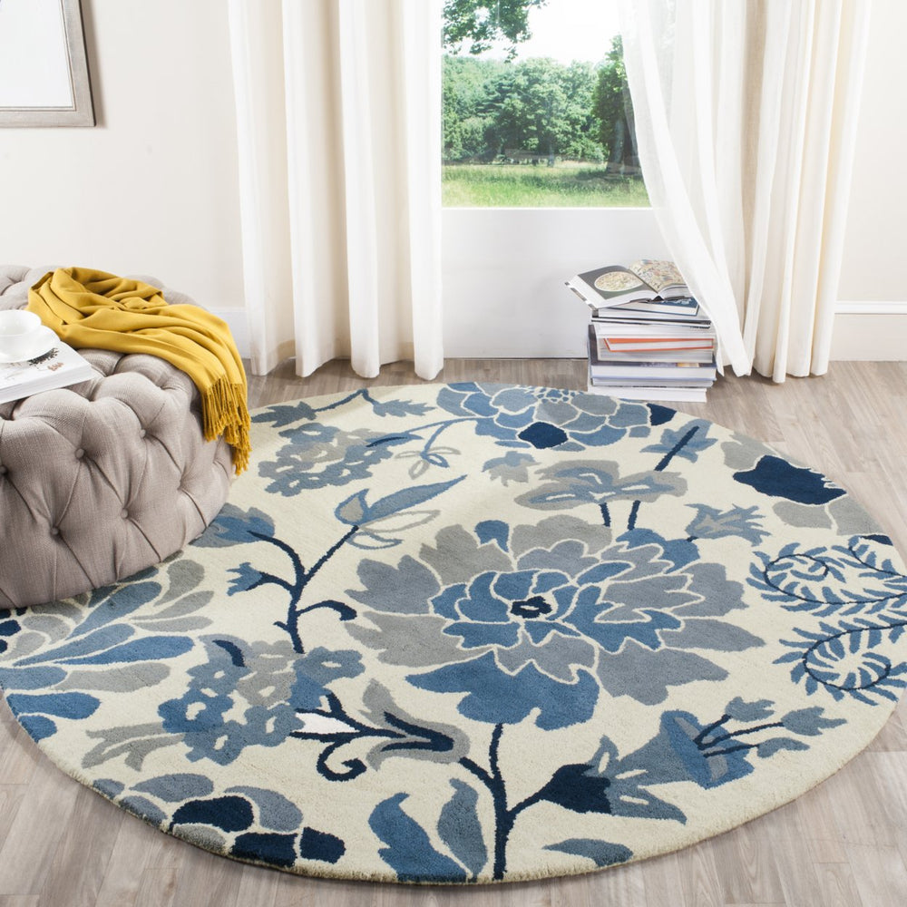 SAFAVIEH Martha Stewart MSR4732A Handmade Azurite Rug Image 2