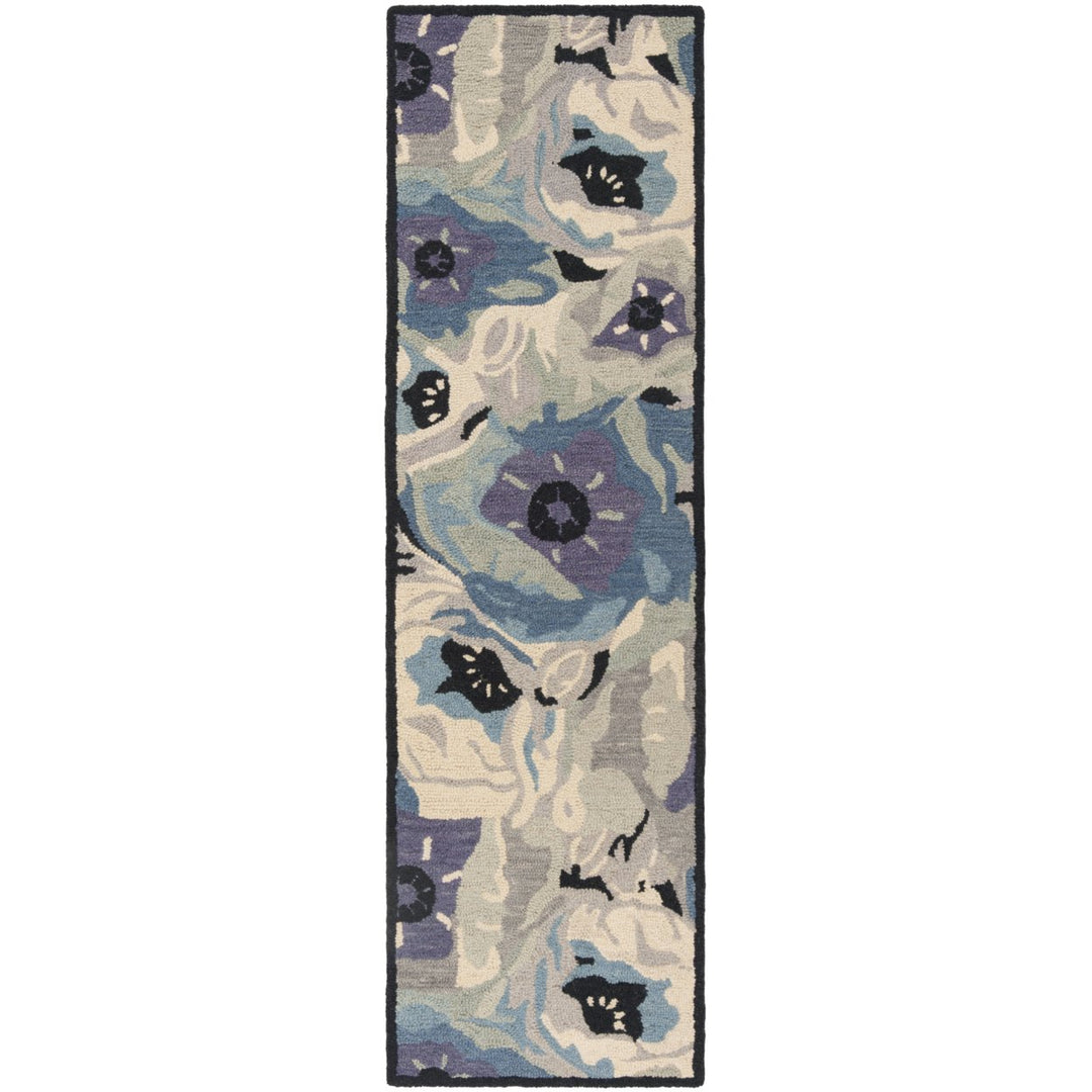 SAFAVIEH Martha Stewart MSR4872B Handmade Blue Rug Image 1