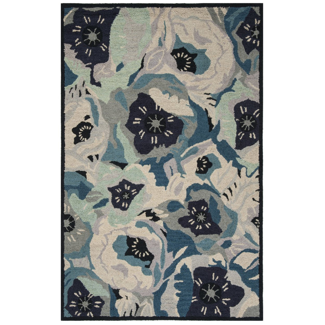 SAFAVIEH Martha Stewart MSR4872B Handmade Blue Rug Image 1