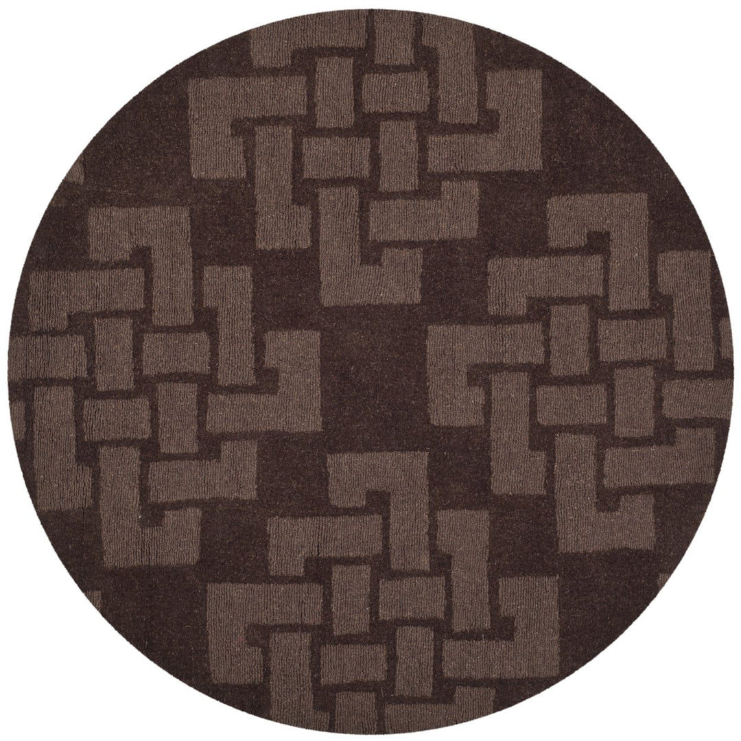 SAFAVIEH Martha Stewart MSR4950F Chocolate Truffle Rug Image 3