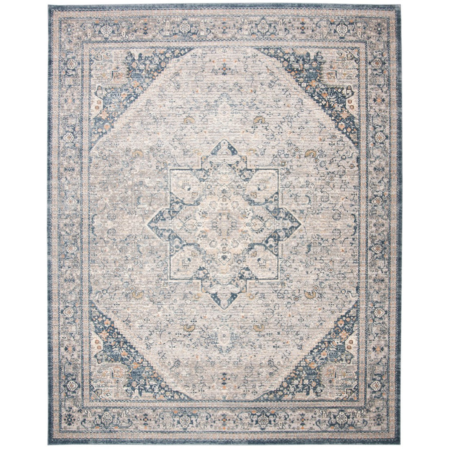 SAFAVIEH Martha Stewart MSR689M Cream / Blue Rug Image 1