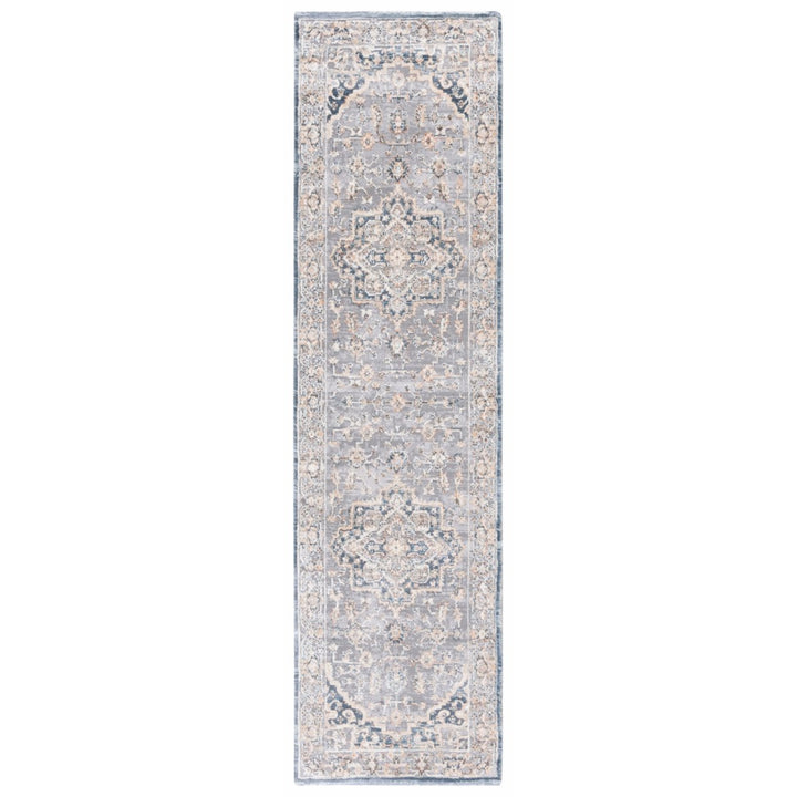 SAFAVIEH Martha Stewart MSR684M Cream / Blue Rug Image 1