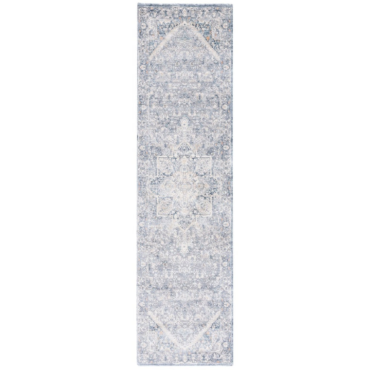 SAFAVIEH Martha Stewart MSR689M Cream / Blue Rug Image 1