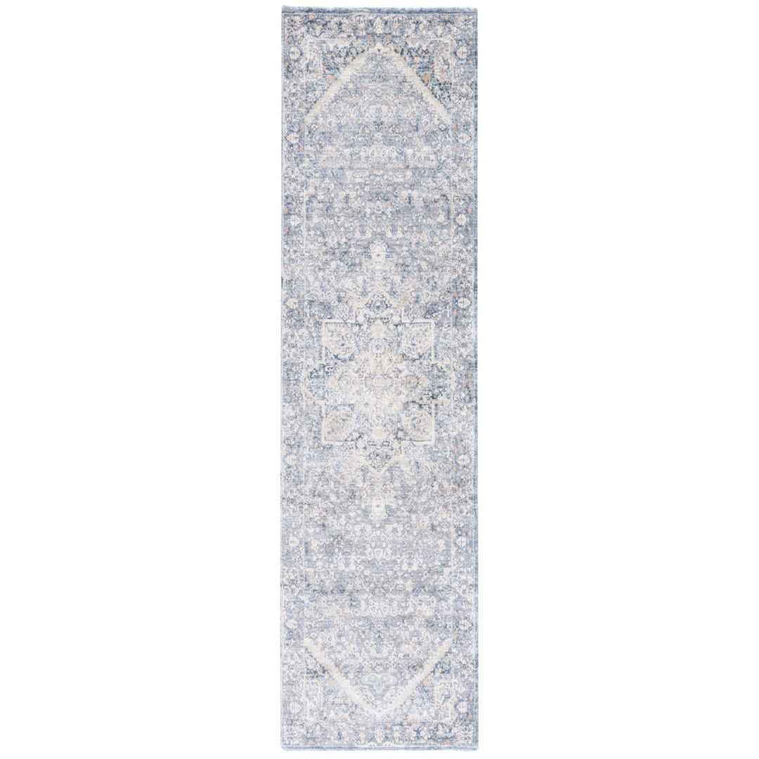 SAFAVIEH Martha Stewart MSR689M Cream / Blue Rug Image 1