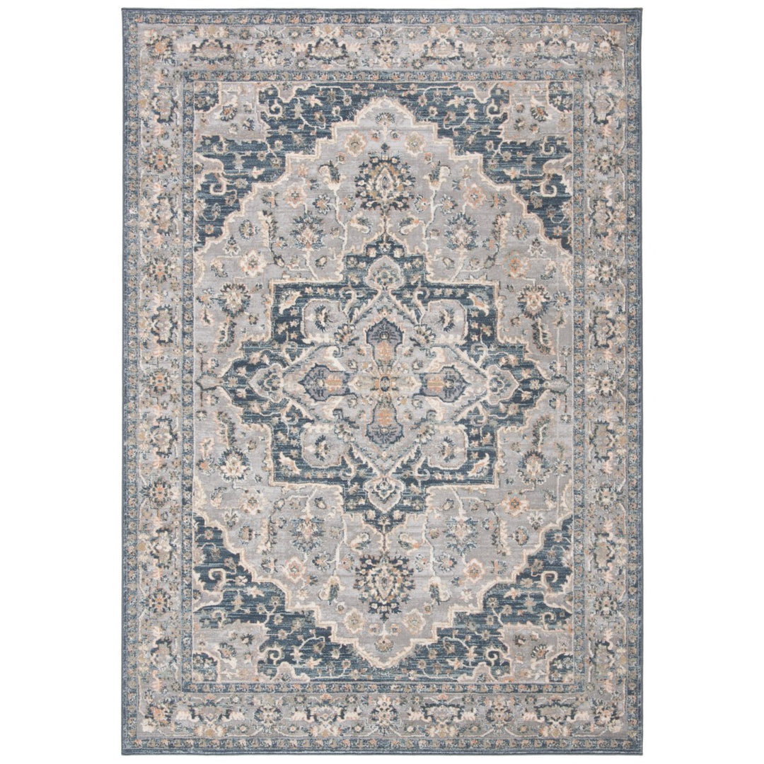 SAFAVIEH Martha Stewart MSR684M Cream / Blue Rug Image 1