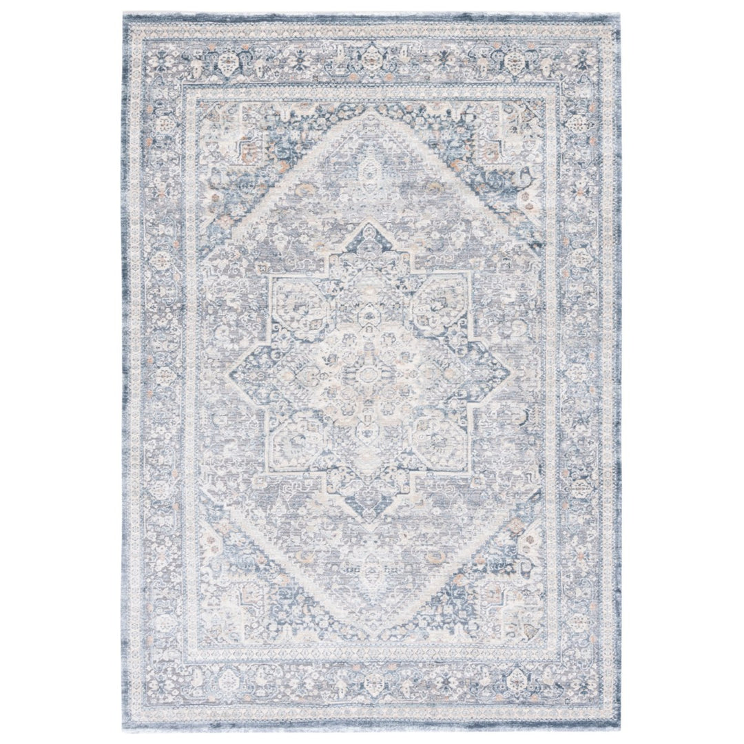 SAFAVIEH Martha Stewart MSR689M Cream / Blue Rug Image 1