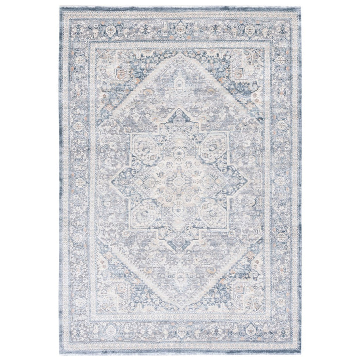 SAFAVIEH Martha Stewart MSR689M Cream / Blue Rug Image 1