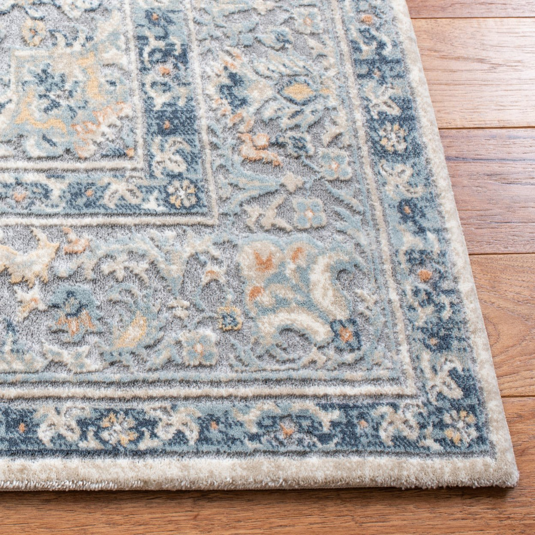 SAFAVIEH Martha Stewart MSR693D Cream / Blue Rug Image 4