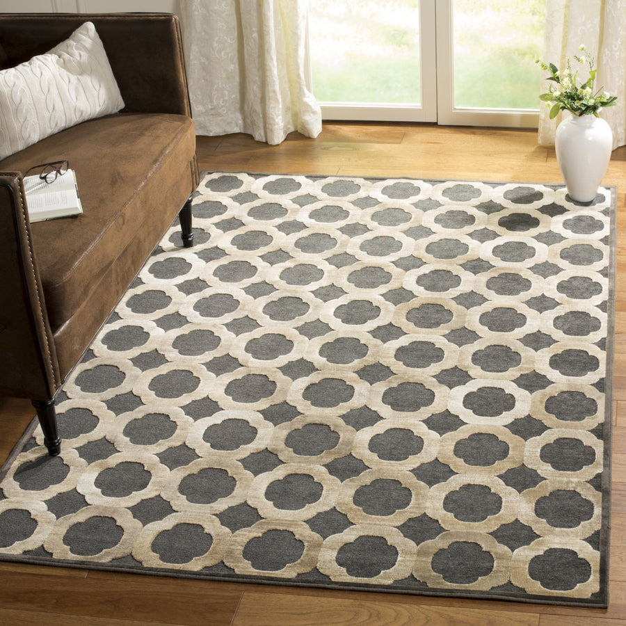 SAFAVIEH Martha Stewart MSR74302-3330 Soft Anthracite Rug Image 1