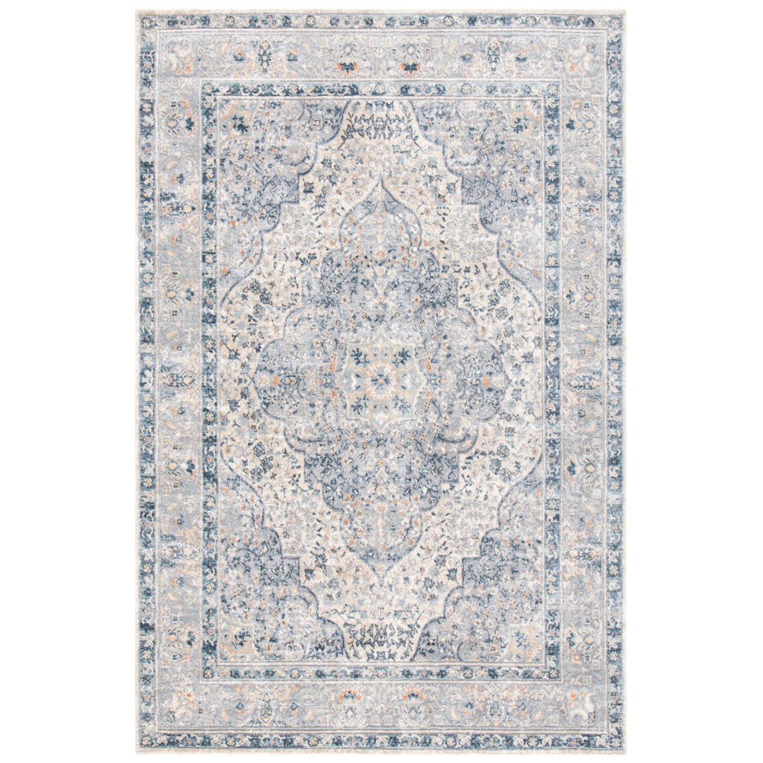 SAFAVIEH Martha Stewart MSR693D Cream / Blue Rug Image 7