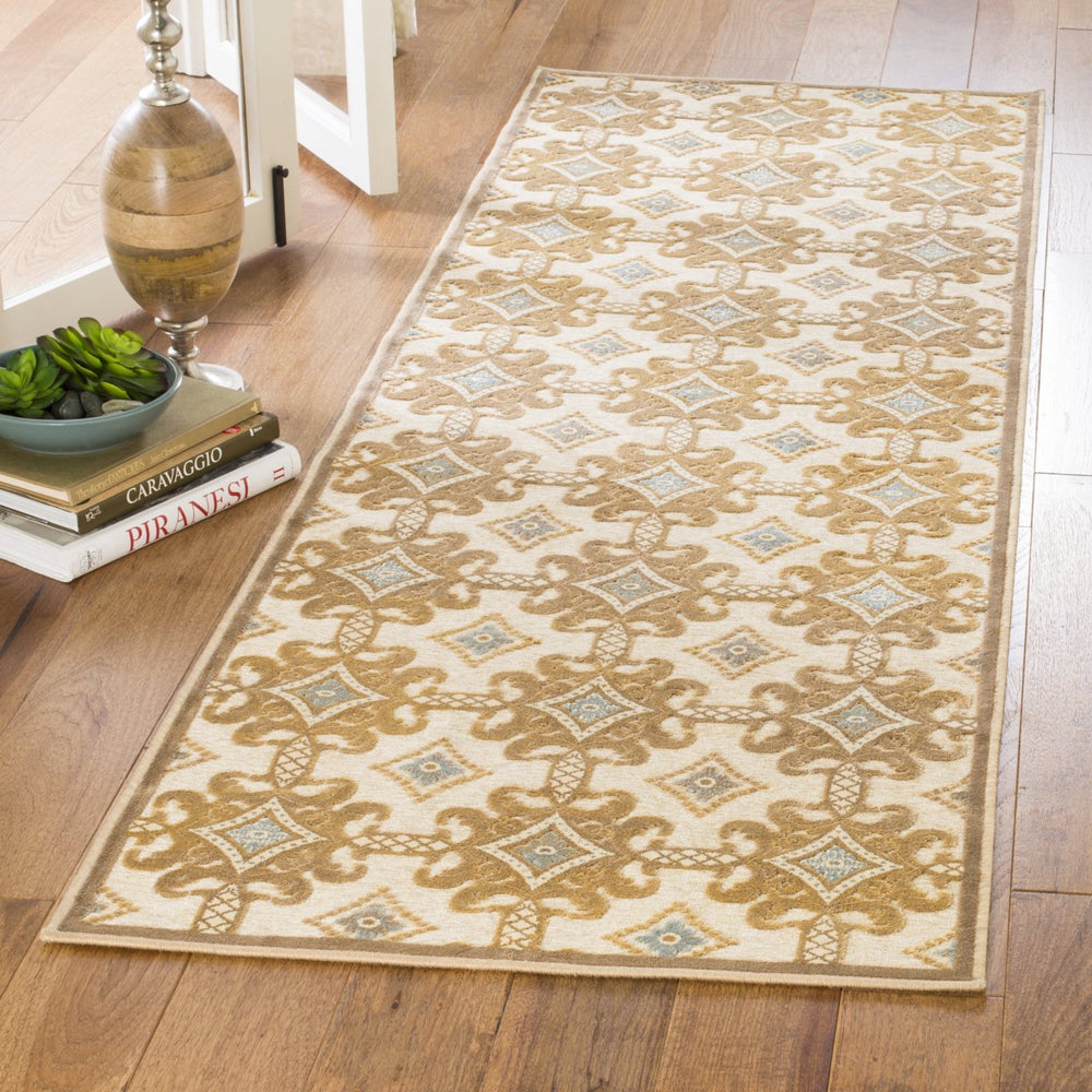 SAFAVIEH Martha Stewart MSR74303-1640 Taupe / Cream Rug Image 2