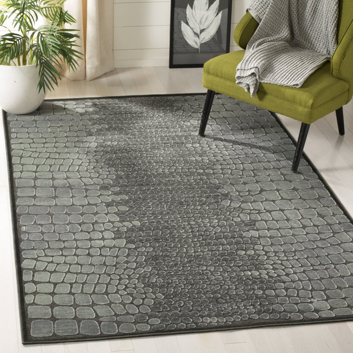 SAFAVIEH Martha Stewart MSR74304-2330 Anthracite Rug Image 1