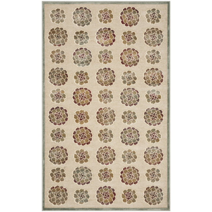 SAFAVIEH Martha Stewart MSR74306-1140 Spruce / Cream Rug Image 1