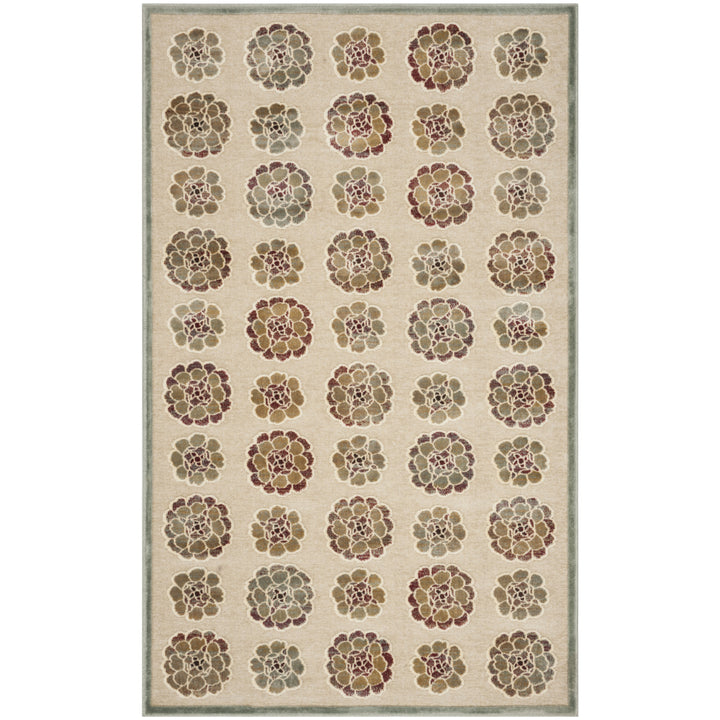 SAFAVIEH Martha Stewart MSR74306-1140 Spruce / Cream Rug Image 4