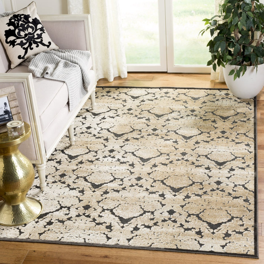 SAFAVIEH Martha Stewart MSR74307-3334 Soft Anthracite Rug Image 1