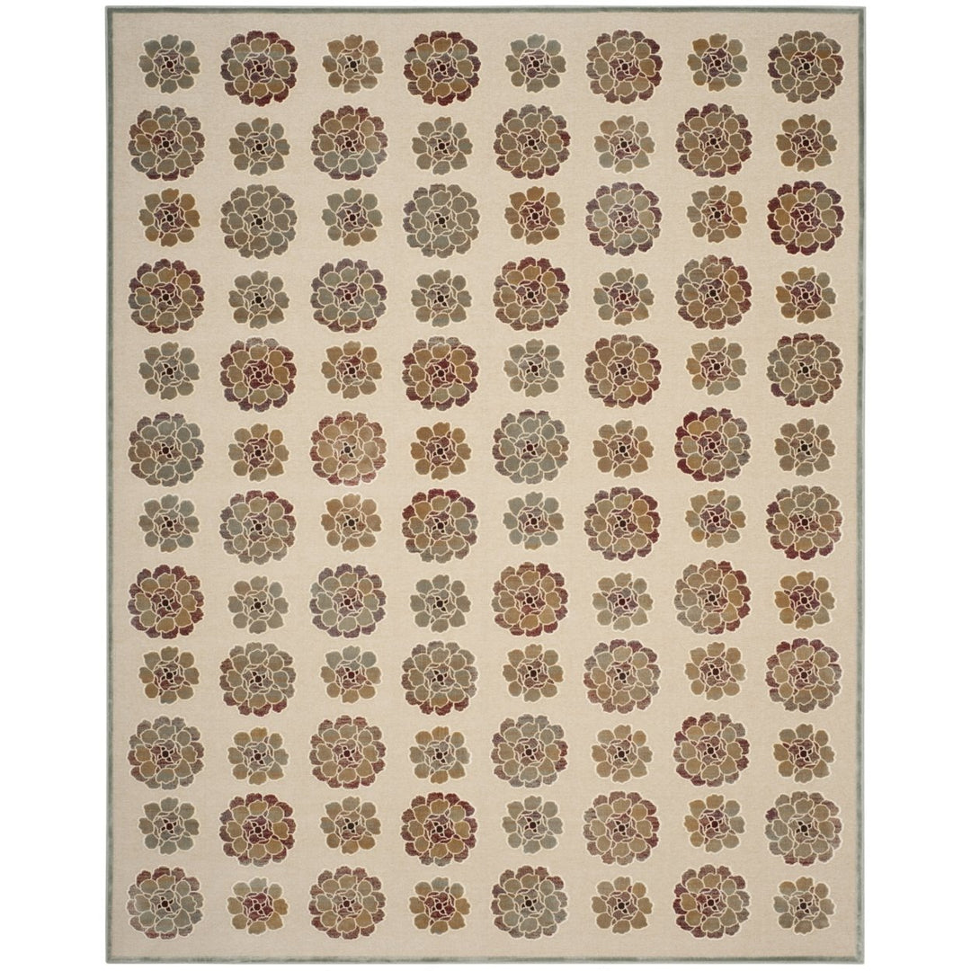 SAFAVIEH Martha Stewart MSR74306-1140 Spruce / Cream Rug Image 1