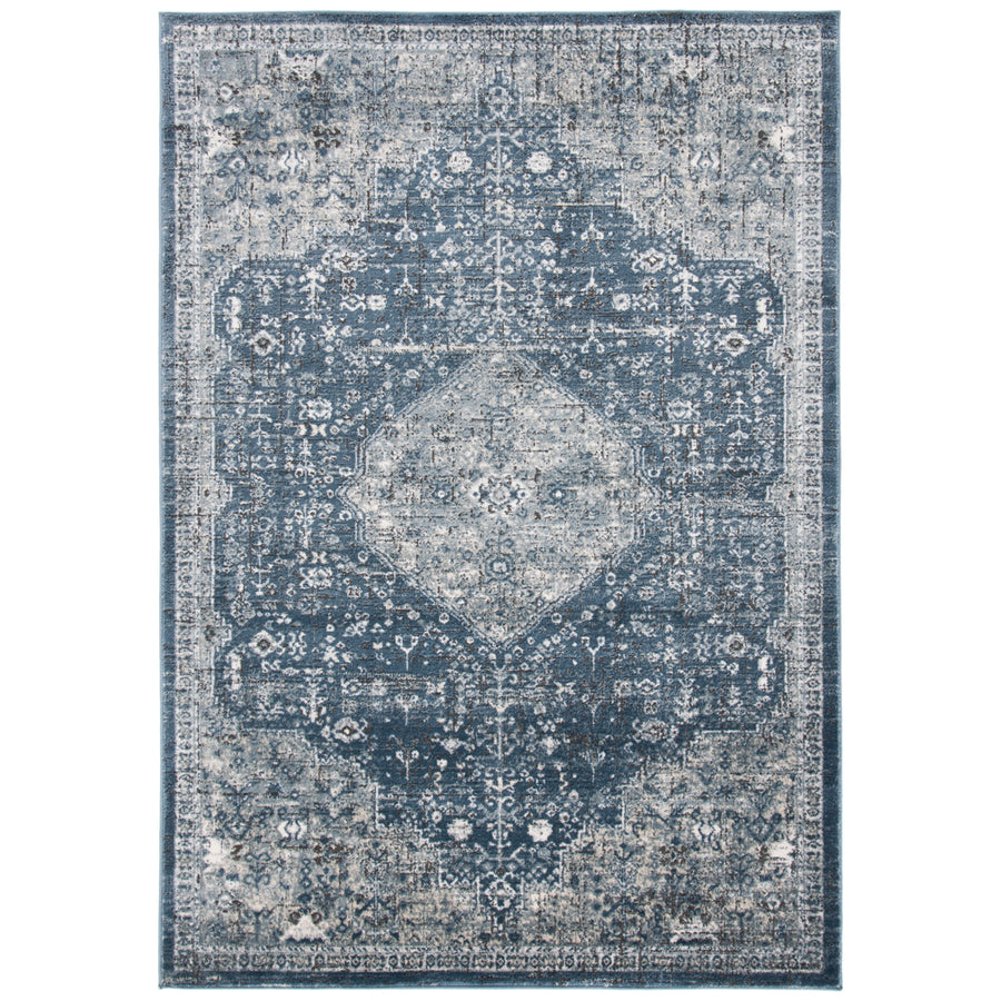 SAFAVIEH Martha Stewart MSR858N Navy / Ivory Rug Image 1