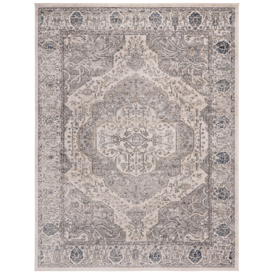 SAFAVIEH Martha Stewart MSR867A Ivory / Grey Rug Image 1