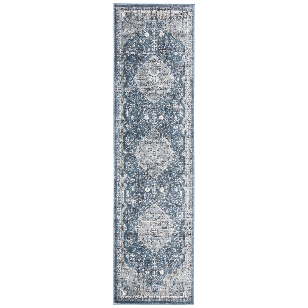 SAFAVIEH Martha Stewart MSR858N Navy / Ivory Rug Image 1