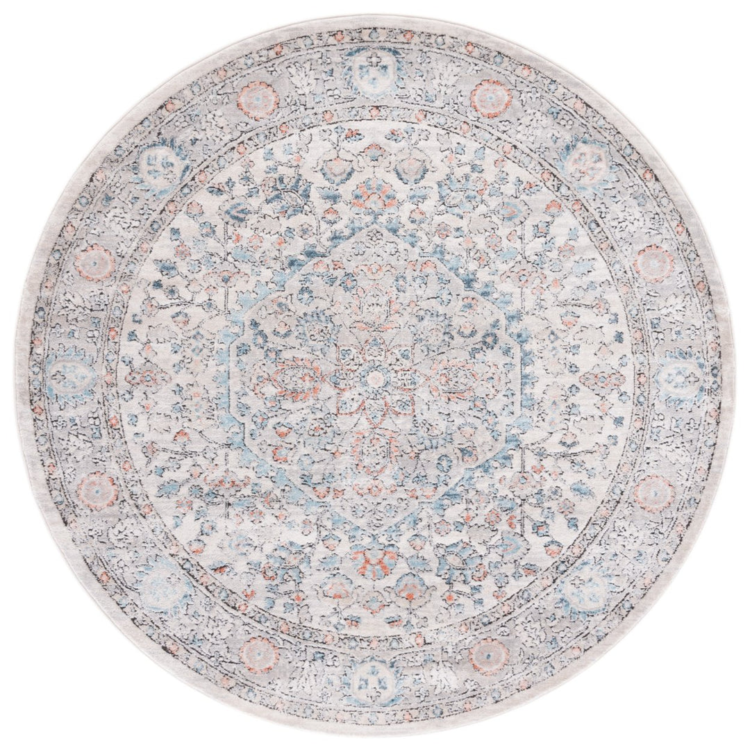 SAFAVIEH Martha Stewart Collection MSR813F Grey/Blue Rug Image 1