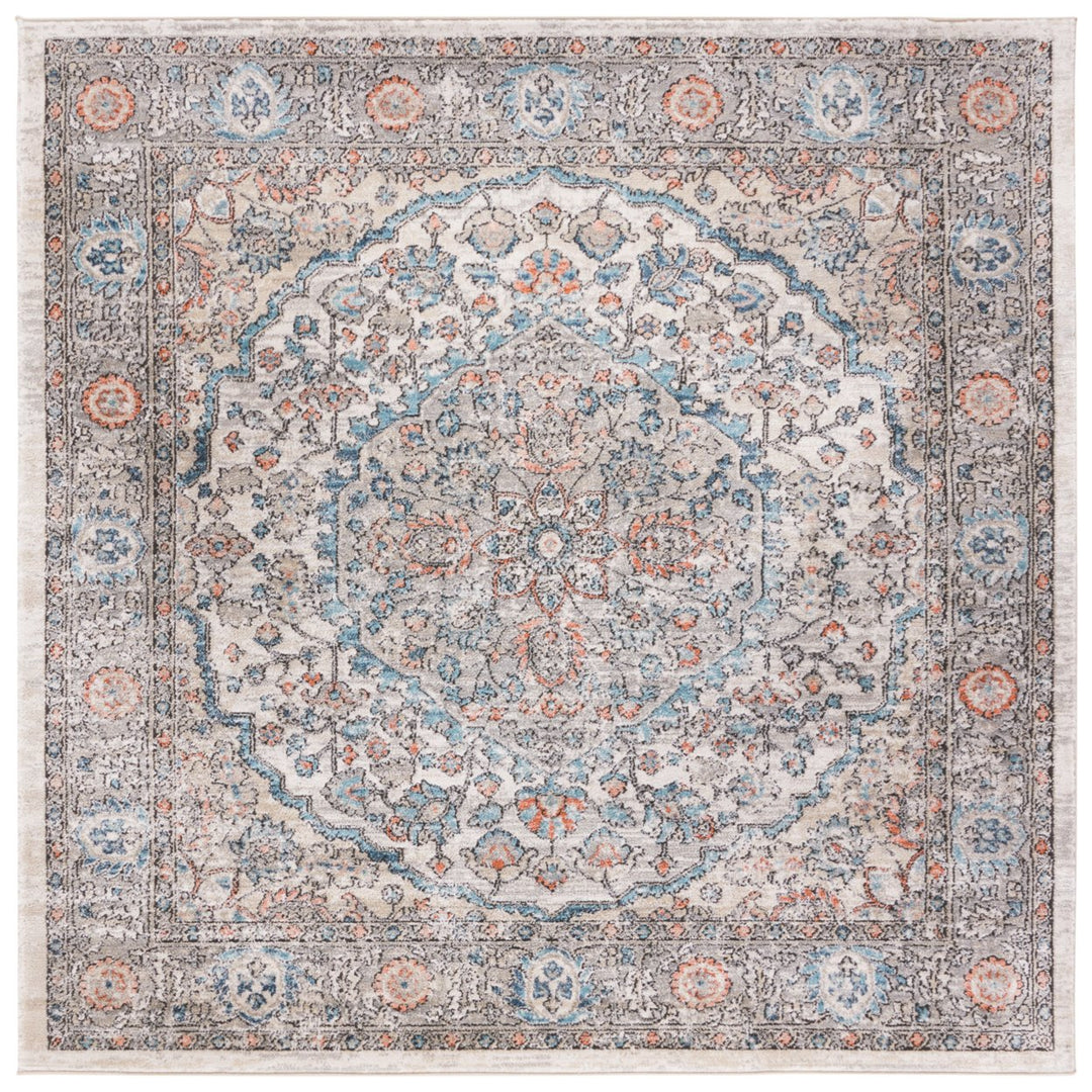 SAFAVIEH Martha Stewart Collection MSR813F Grey/Blue Rug Image 1