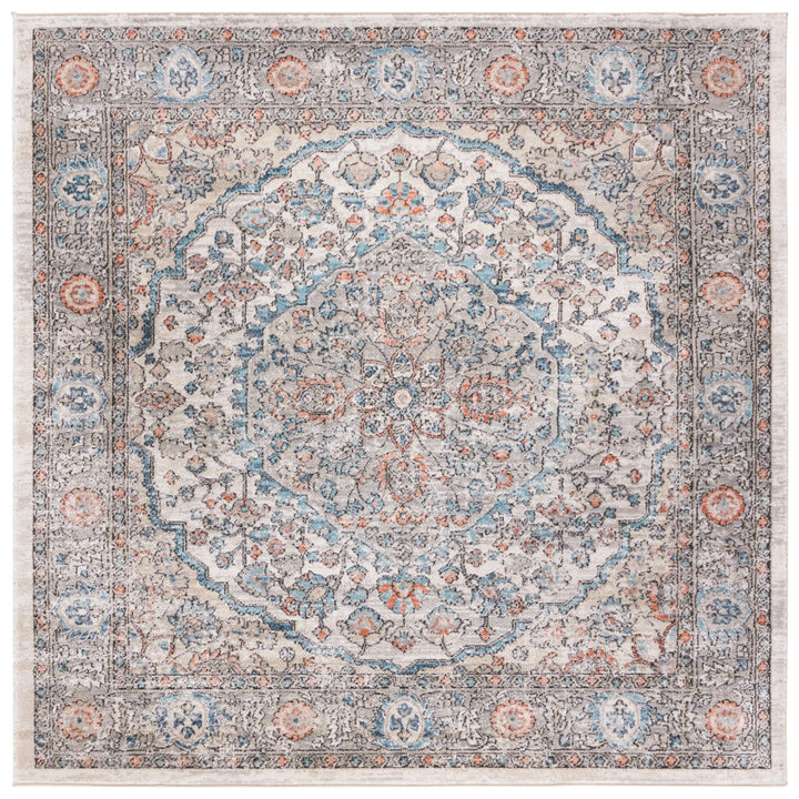 SAFAVIEH Martha Stewart Collection MSR813F Grey/Blue Rug Image 1