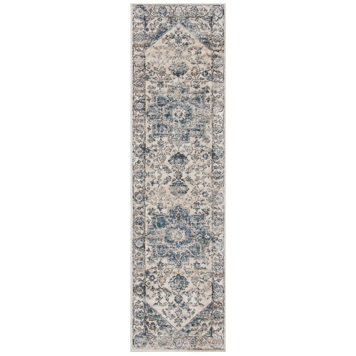 SAFAVIEH Martha Stewart MSR868A Ivory / Blue Rug Image 1