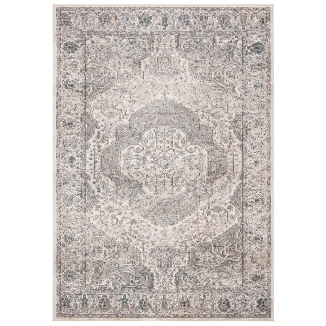 SAFAVIEH Martha Stewart MSR867A Ivory / Grey Rug Image 1