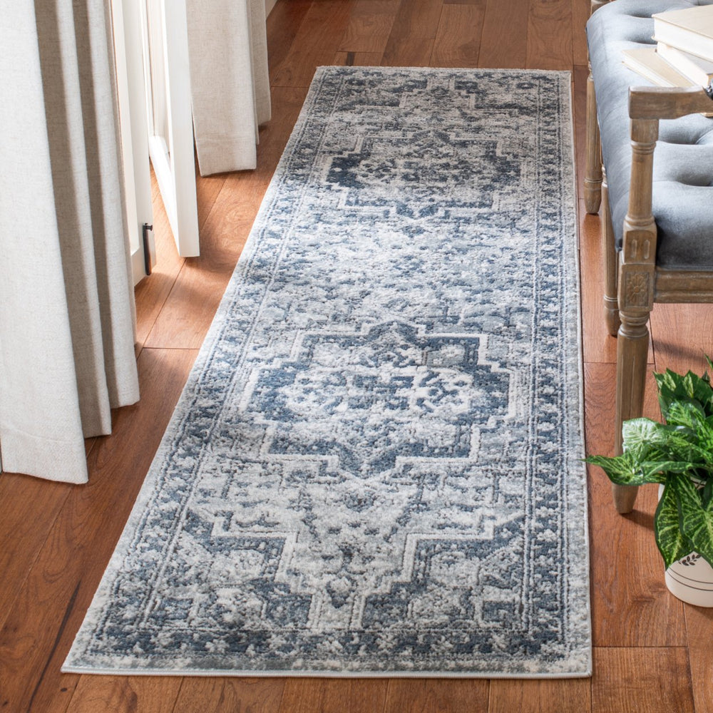 SAFAVIEH Martha Stewart MSR883N Navy / Ivory Rug Image 2