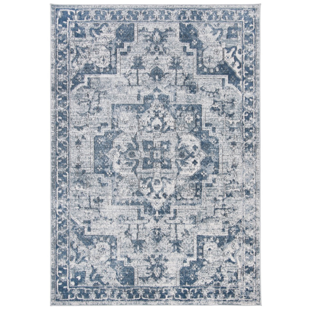 SAFAVIEH Martha Stewart MSR883N Navy / Ivory Rug Image 1