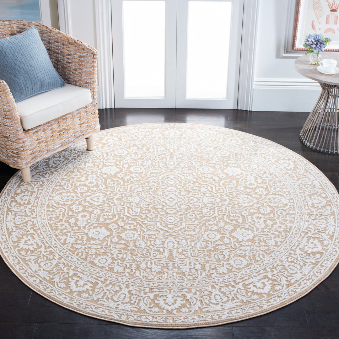 SAFAVIEH Martha Stewart Sabrina MSR8937B Gold/Ivory Rug Image 3