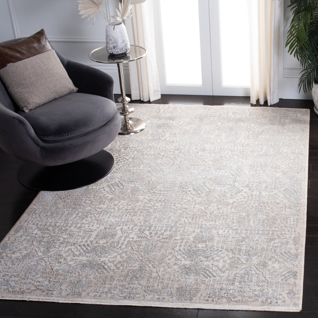 SAFAVIEH Martha Stewart Sabrina MSR8989B Lt Grey/ Beige Rug Image 1