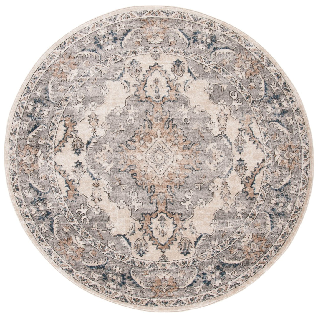 SAFAVIEH Martha Stewart MSR898B Beige / Grey Rug Image 1