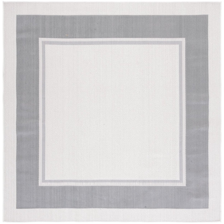 SAFAVIEH Martha Stewart Outdoor MSRO317F Ivory/ Grey Rug Image 4