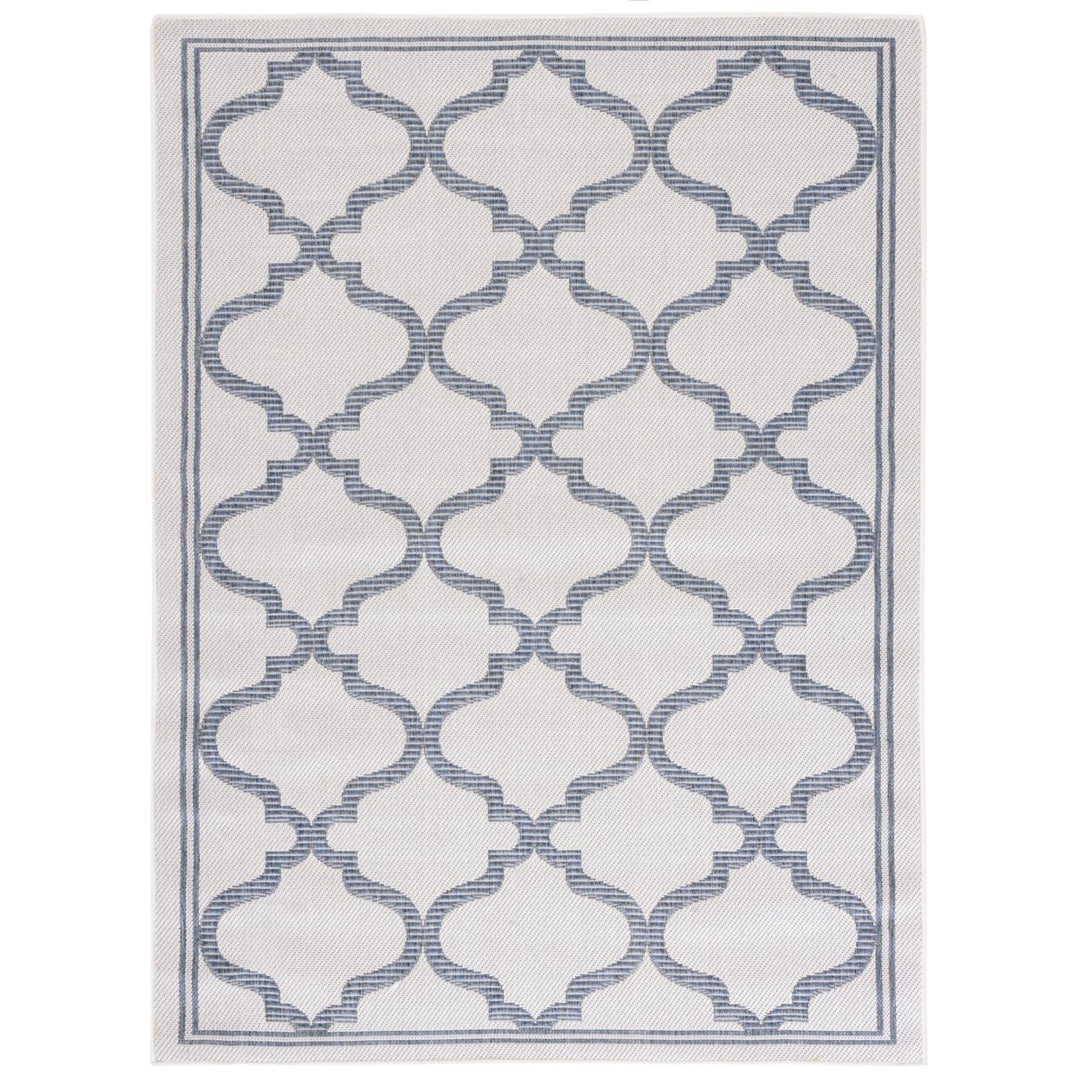 SAFAVIEH Martha Stewart Outdoor MSRO336G Silver/ Grey Rug Image 1