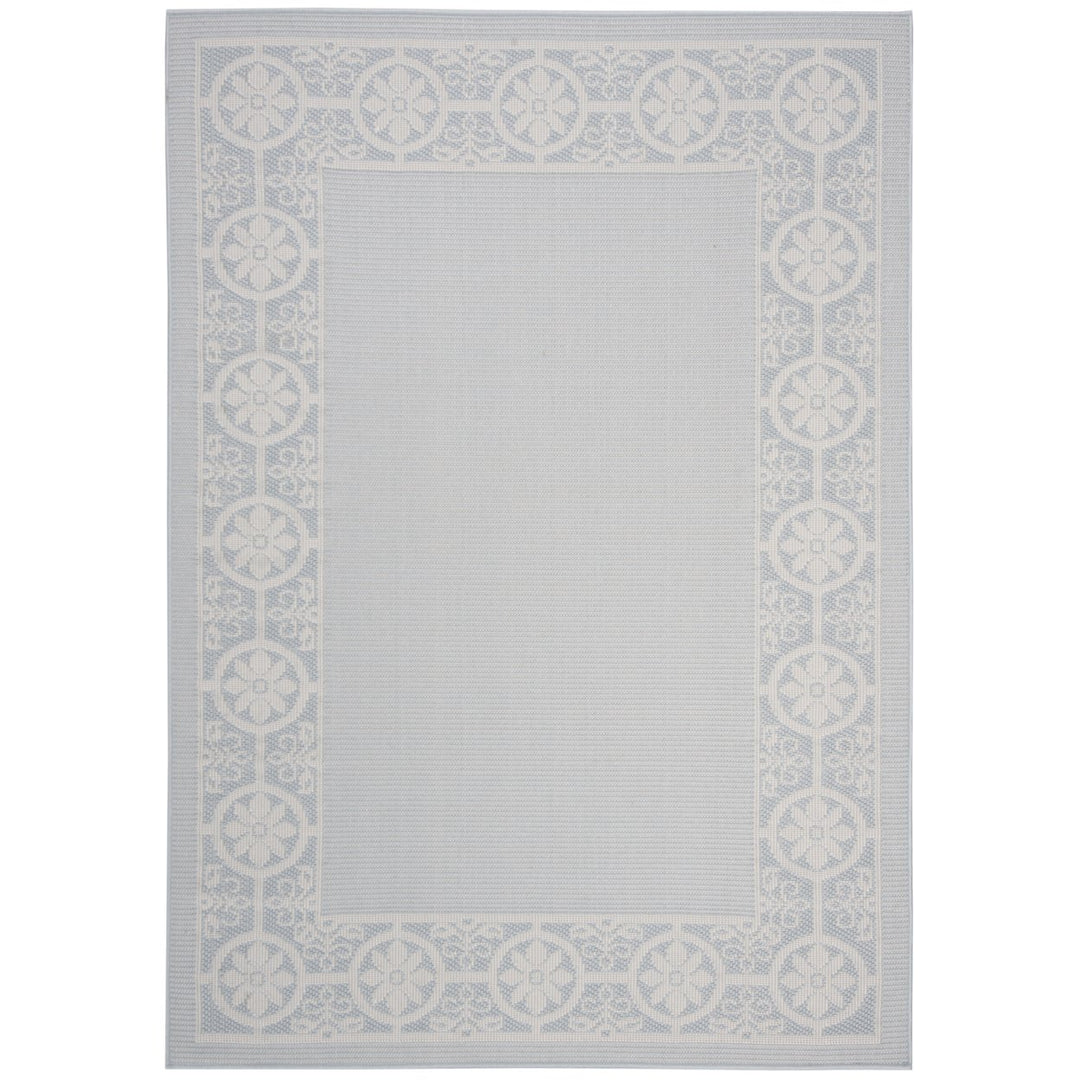 Safavieh MSRO338J Martha Stewart Indoor Outdoor Aqua / Cream Image 1