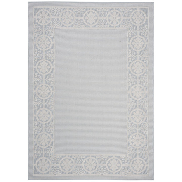 Safavieh MSRO338J Martha Stewart Indoor Outdoor Aqua / Cream Image 1