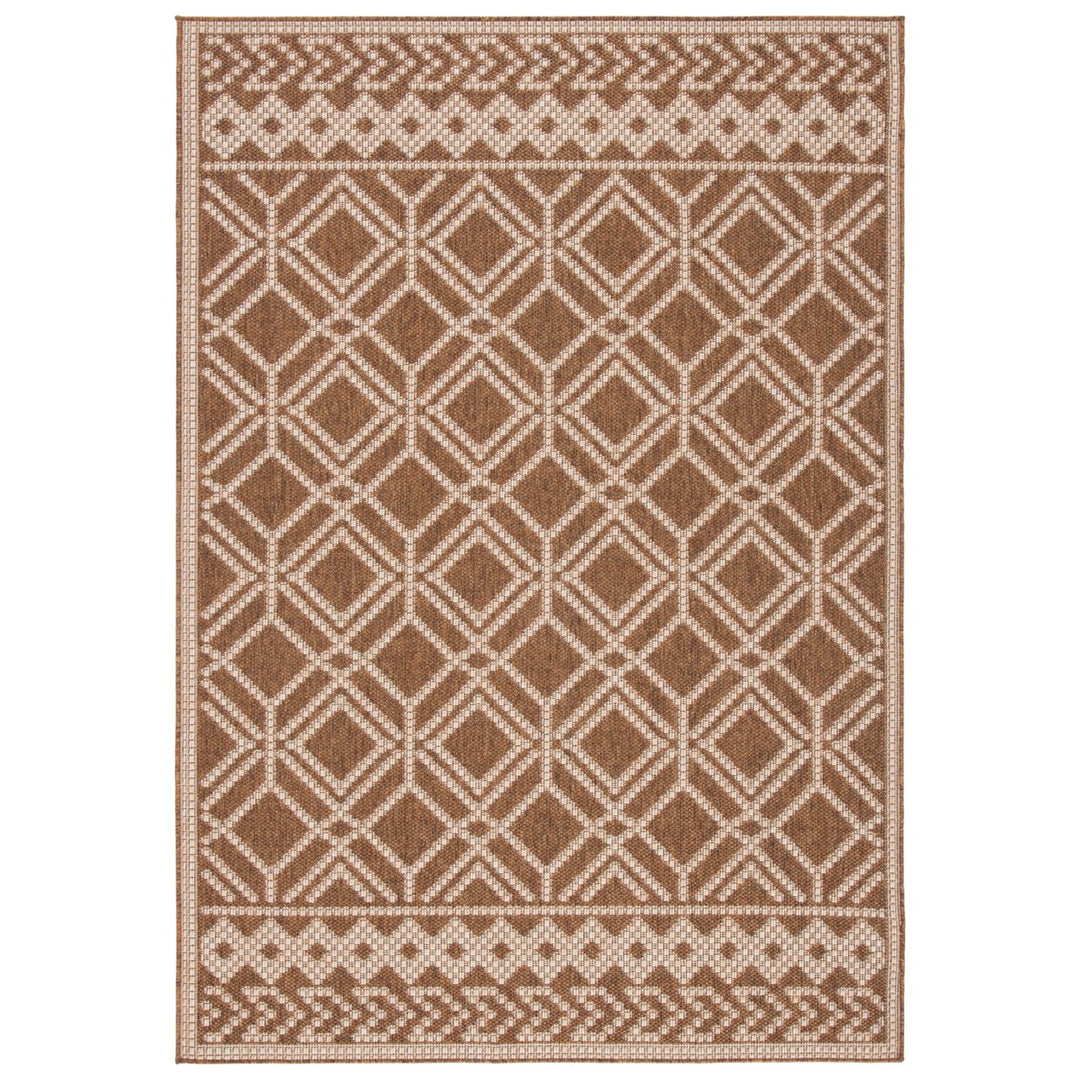 SAFAVIEH Martha Stewart Outdoor MSRO374B Camel/ Beige Rug Image 1