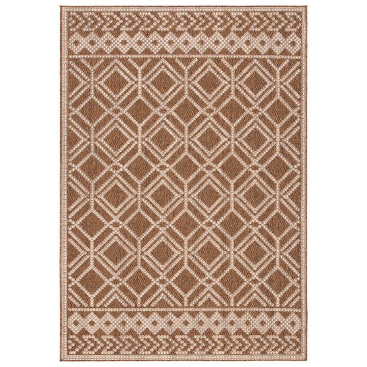 SAFAVIEH Martha Stewart Outdoor MSRO374B Camel/ Beige Rug Image 1