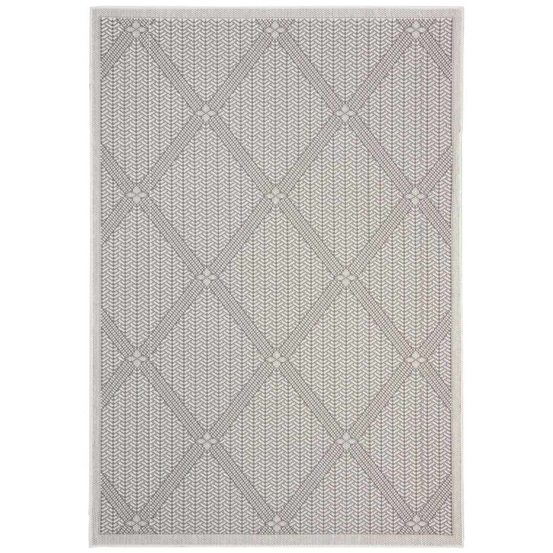 SAFAVIEH Martha Stewart Outdoor MSRO339H Charcoal/ Beige Rug Image 6