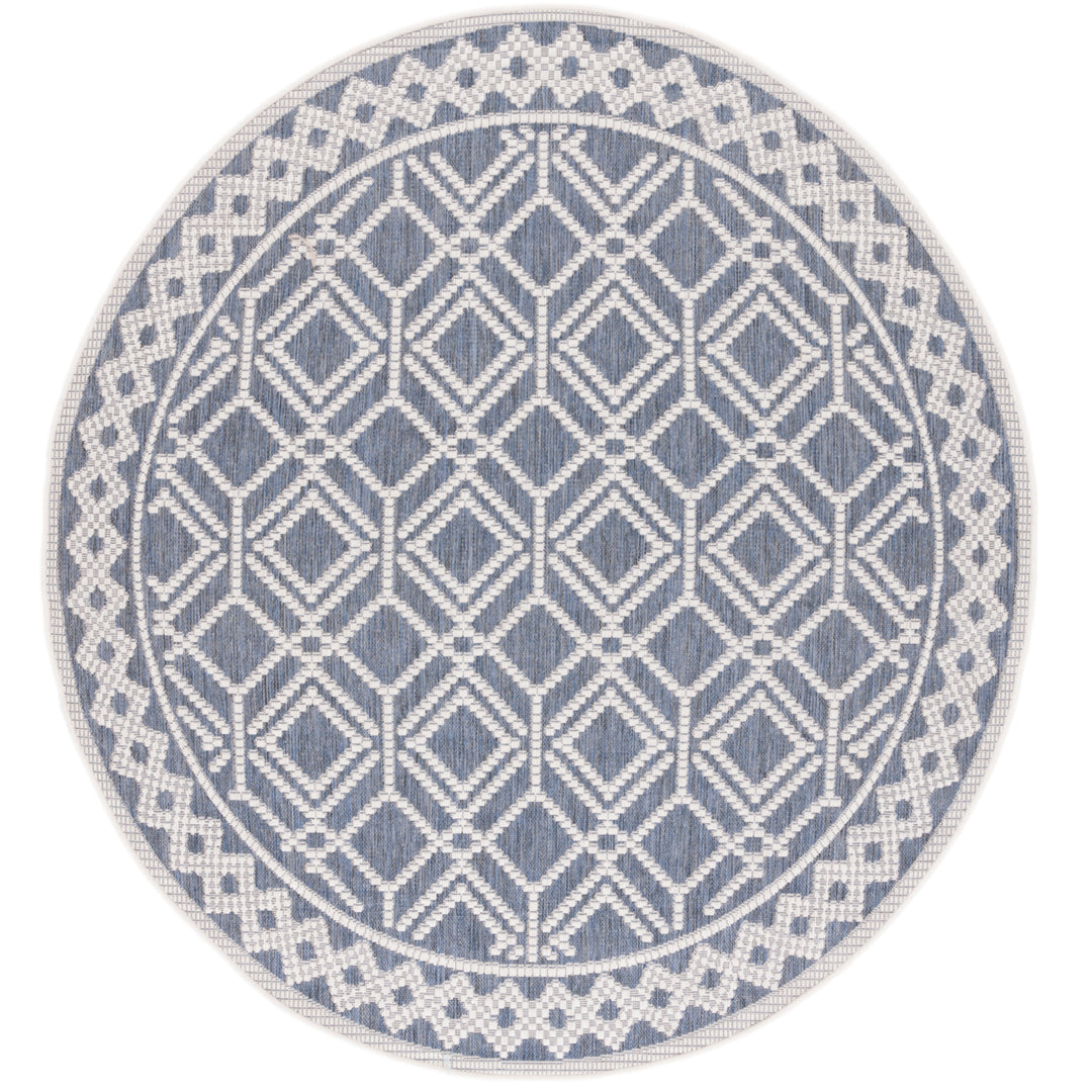 SAFAVIEH Martha Stewart Outdoor MSRO374F Grey/ Ivory Rug Image 3